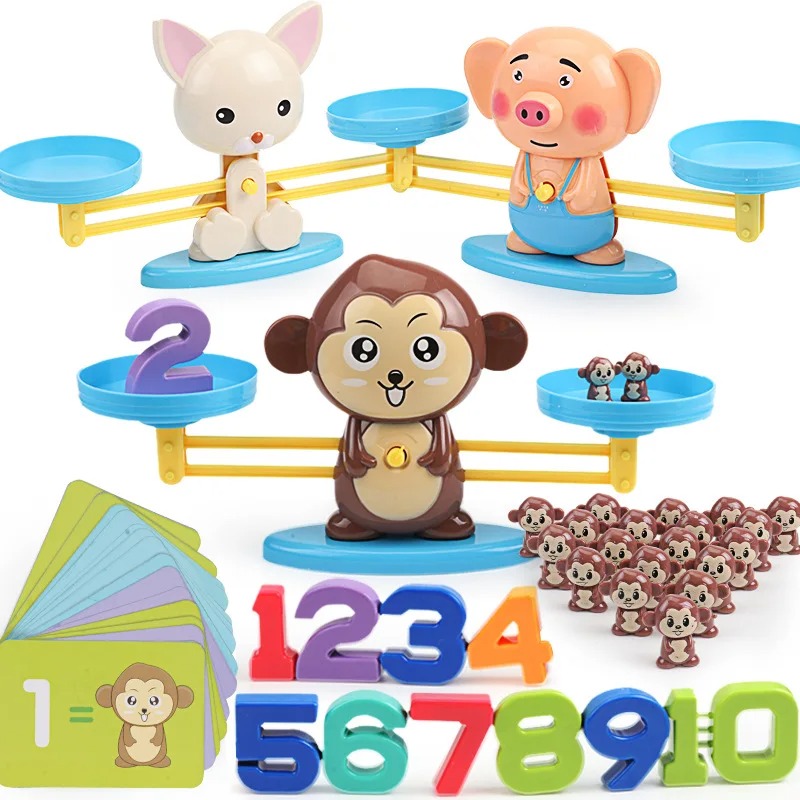 Animal Balance Math Learning Toy Set