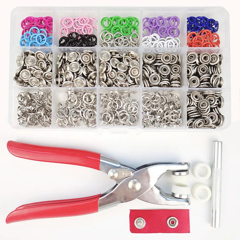 Snap Button Kit with Pliers – Complete Hand Press Set for Sewing, DIY Crafts, Clothes & Hats