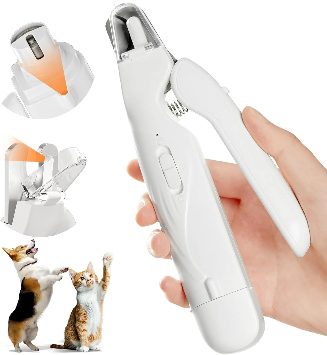 Quiet LED Pet Nail Groomer – Gentle Clippers & Grinder for Dogs and Cats of All Sizes