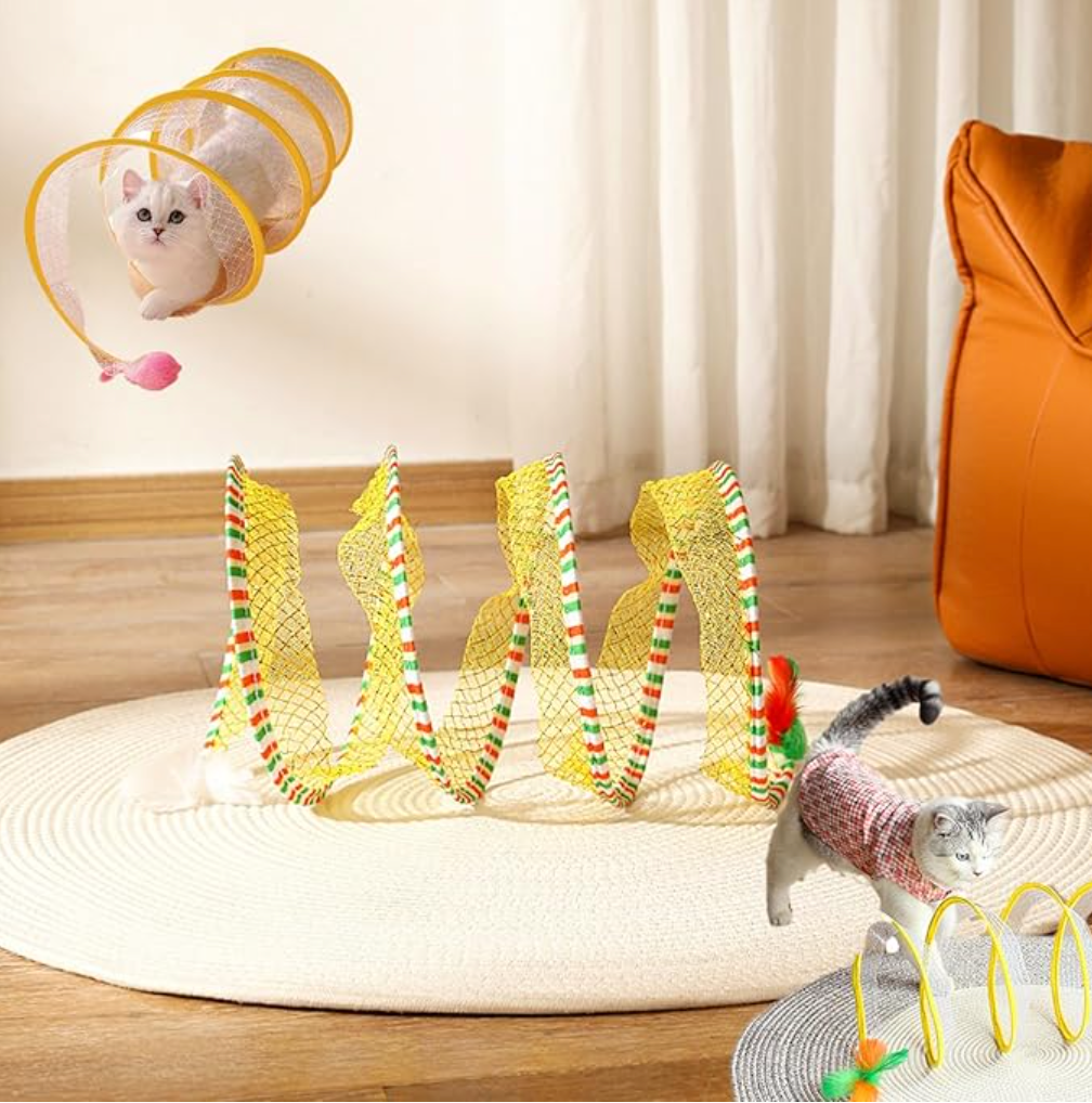 Self-play Cat Hunting Spiral Tunnel Toy