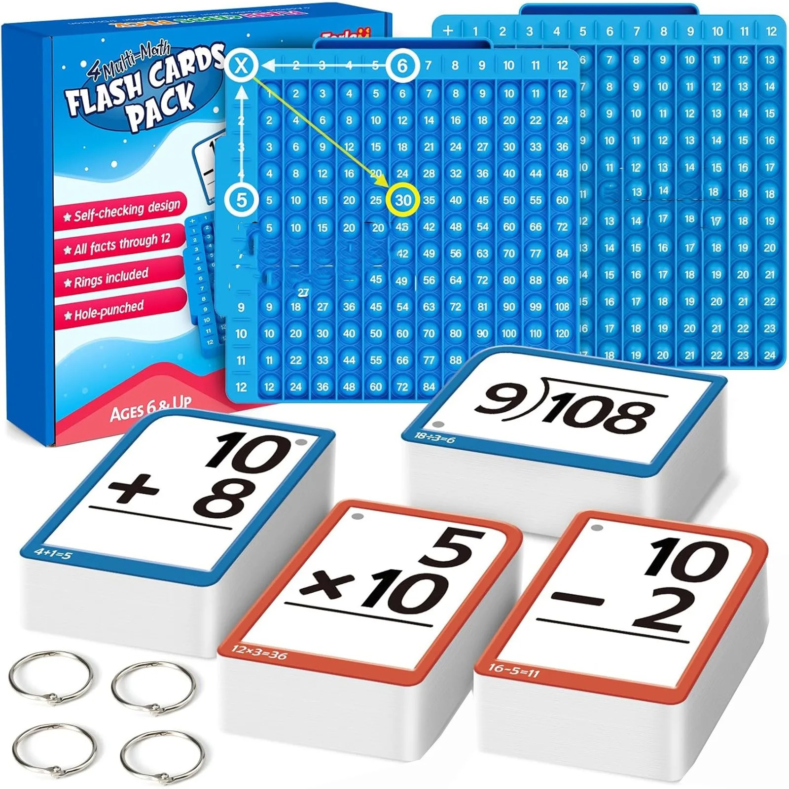 Math Flash Cards Learning Pack