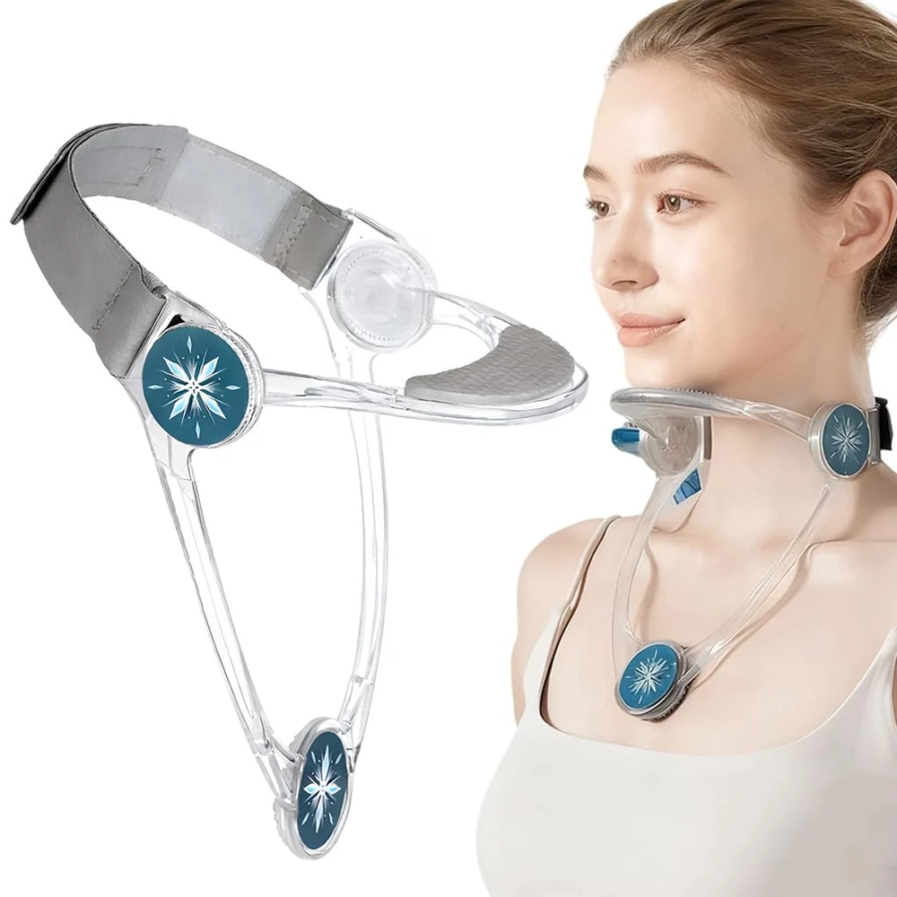 360° Adjustable Cervical Neck Brace Support with Ergonomic Chin Rest