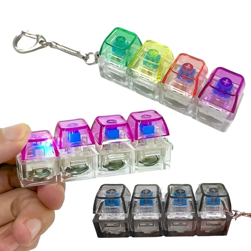 LED Key Clicker Keychain