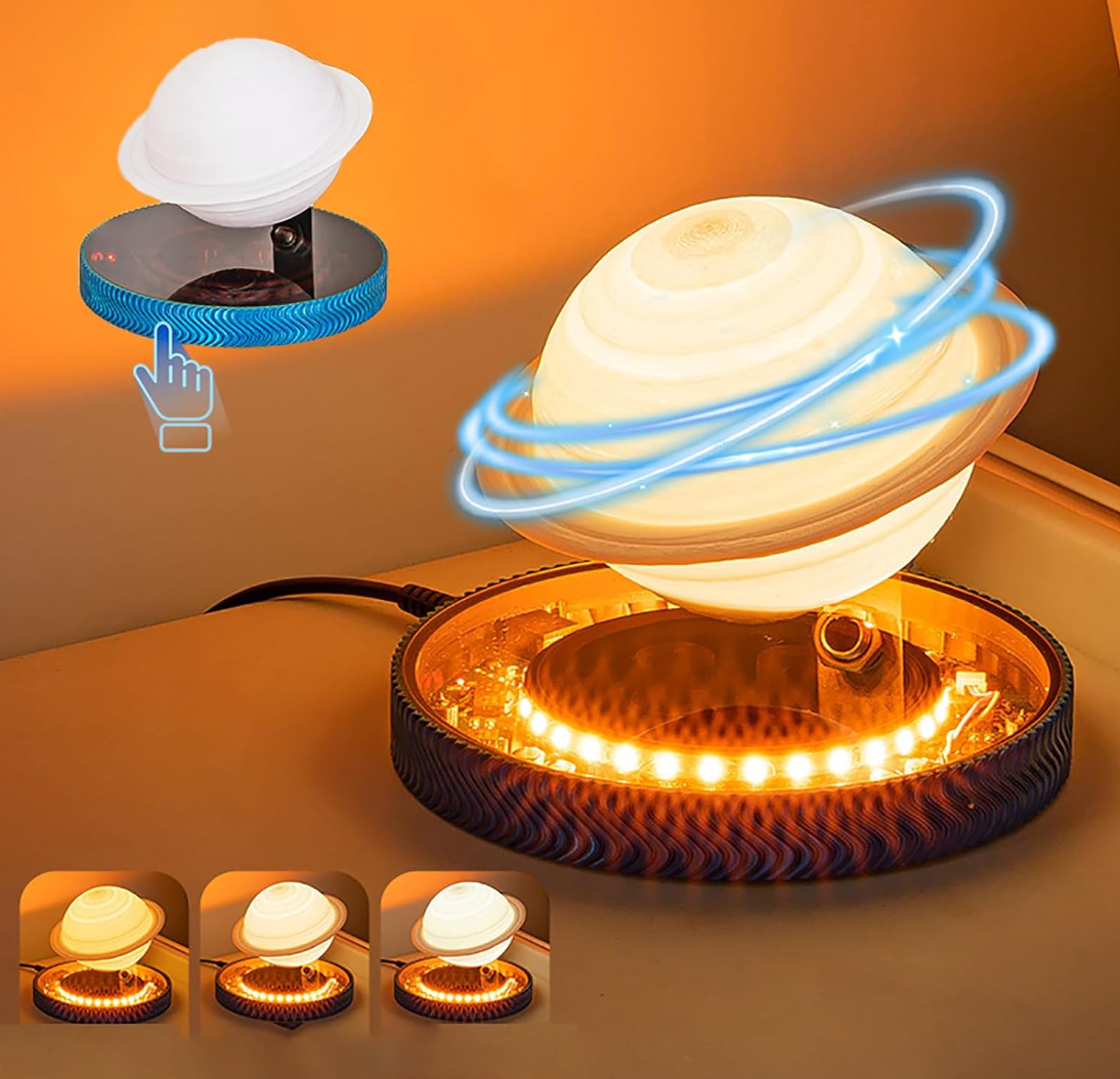 Levitating Saturn LED Lamp
