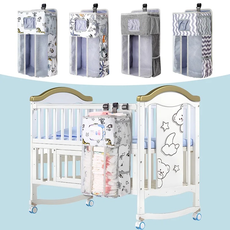 Hanging Diaper Storage Bag for Crib